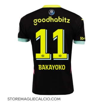 PSV Eindhoven Johan Bakayoko #11 Maglia Gara Trasferta Repliche 2024-25